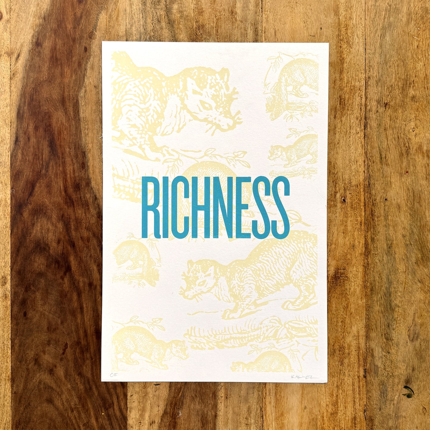 A Richness of Martens Screenprint