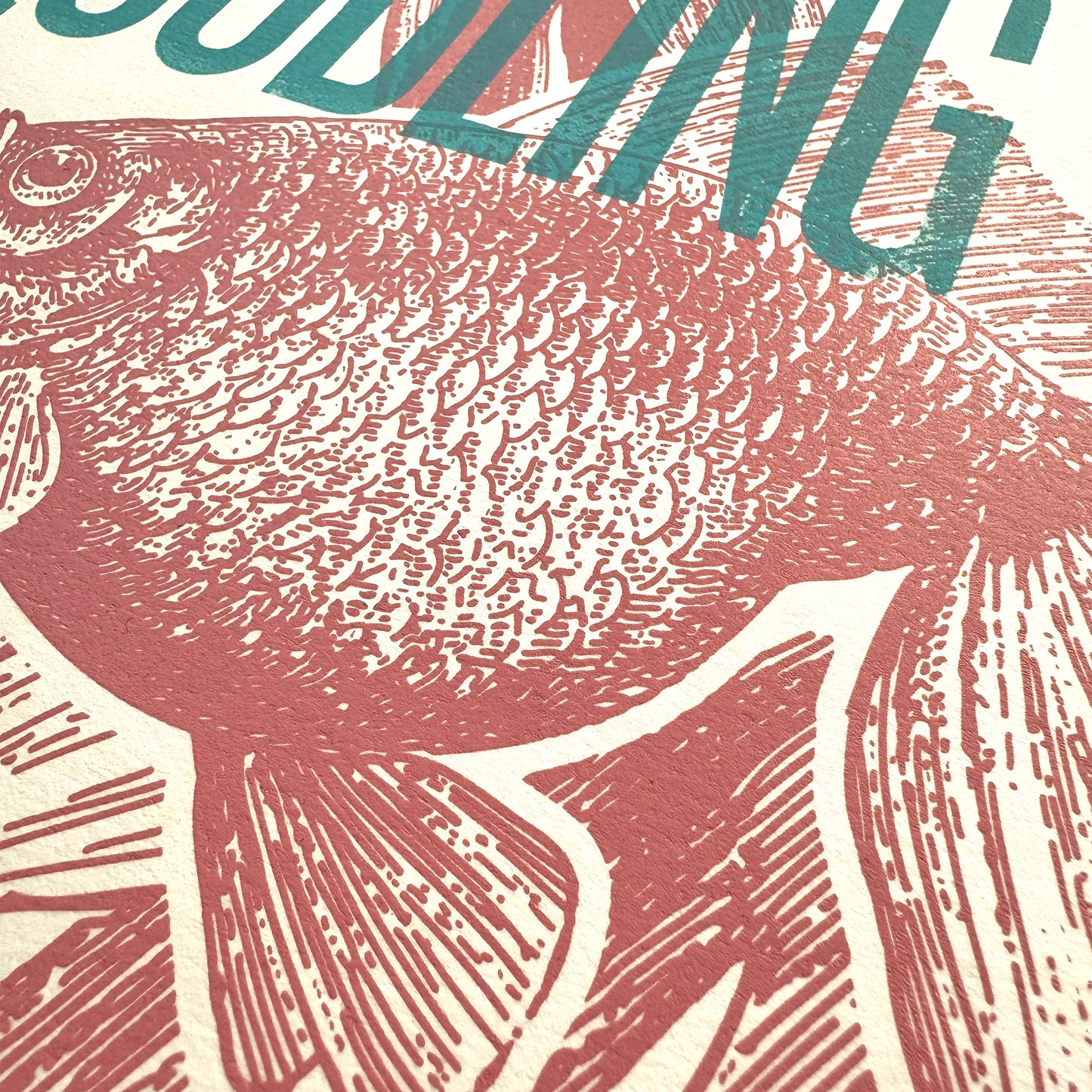 A Troubling of Goldfish Screenprint