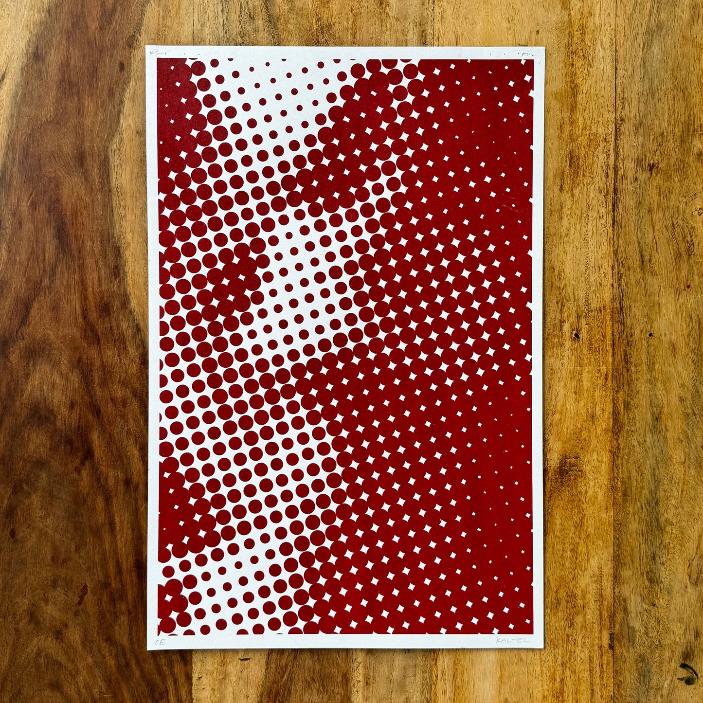 Red Eva Screenprint