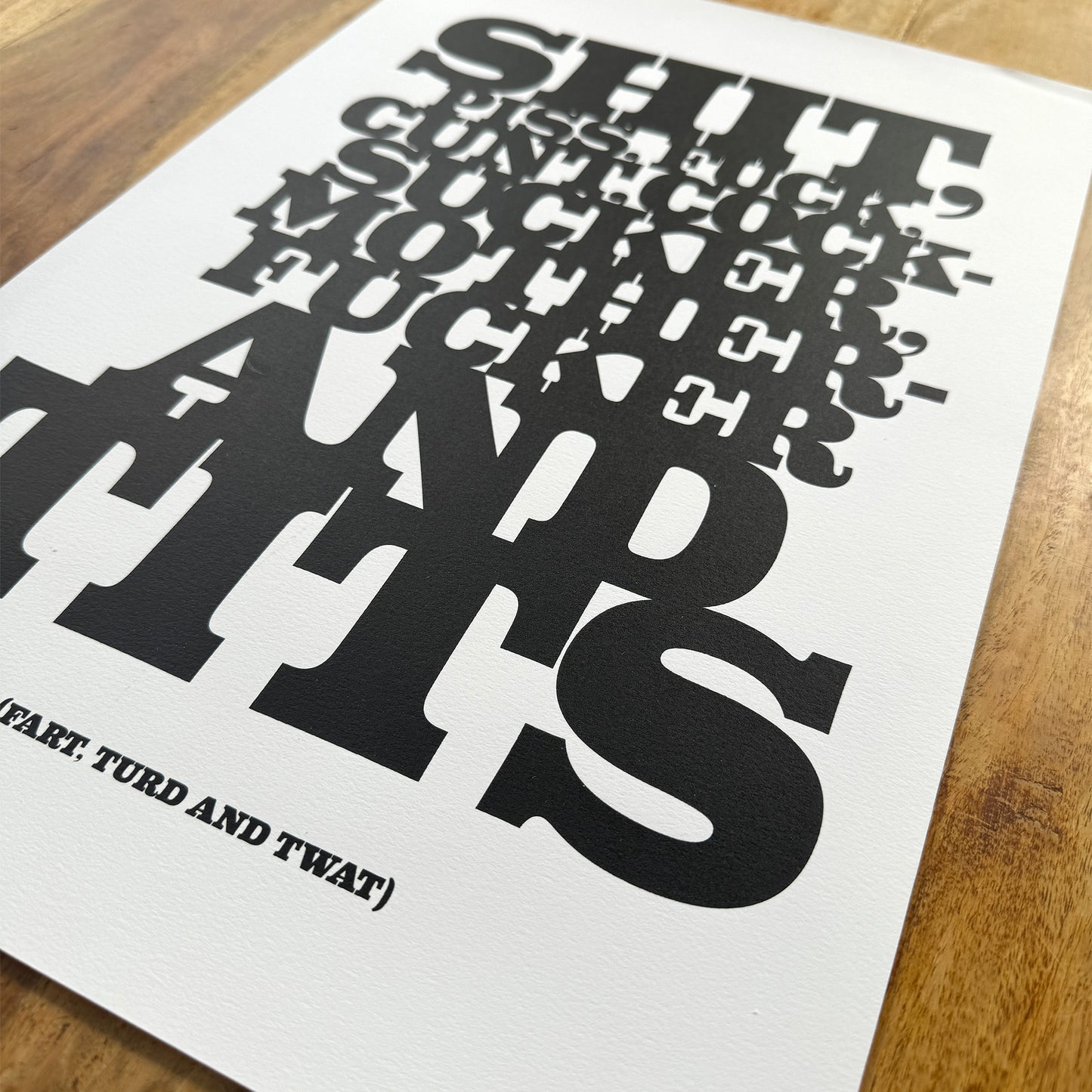 The Seven Words Screenprint