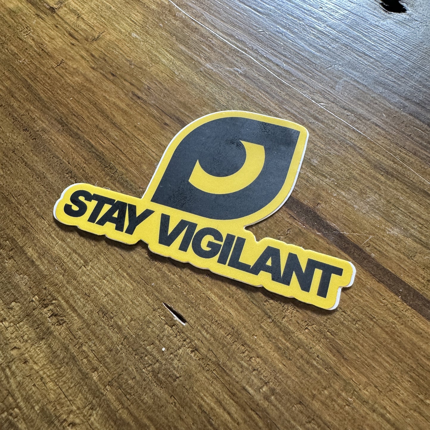 Stay Vigilant Logo Sticker